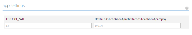 Windows Azure Web Sites App Settings