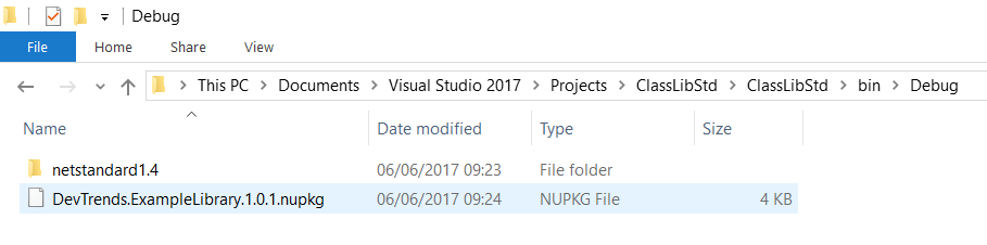 NuGet Package Created